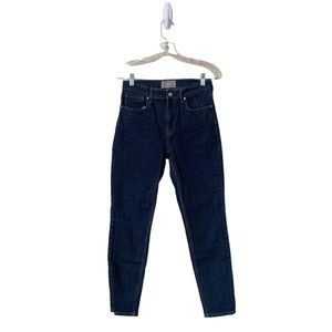 Everlane Women’s Size 28 High Rise Dark Blue Denim Jeans - 26.5” Inseam Zip Fly